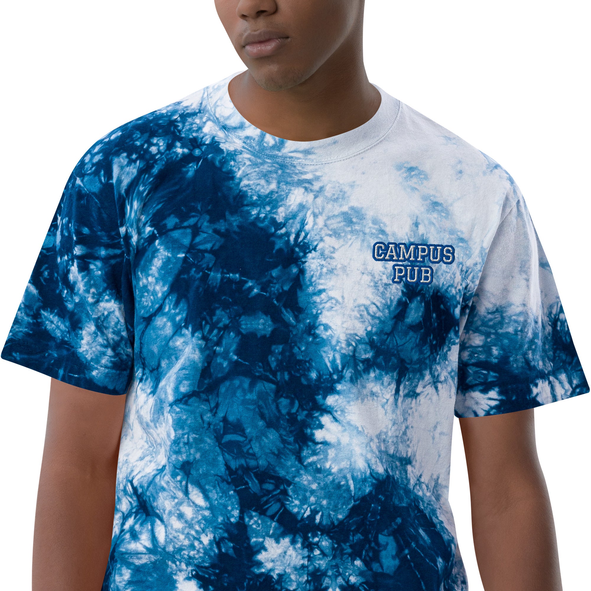 Oversized tie-dye t-shirt – Campus Pub Merch